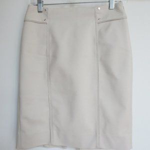 WHBM Pencil Skirt Beige 20.75" Length NWT Size 2